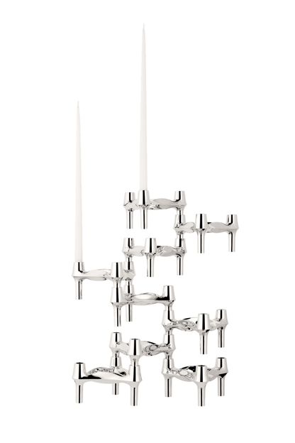 STOFF BMF Ljusstake krom 3-pack