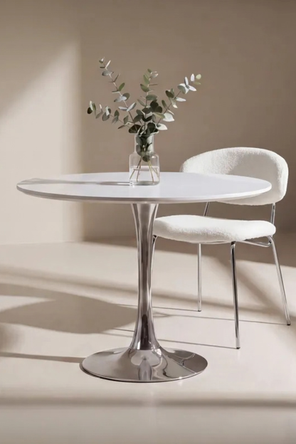 Hamden Runda Matbord ⌀110 White