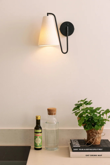 Vägglampa Lou Svart