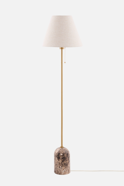 Gino Gulvlampe Brun Marmor