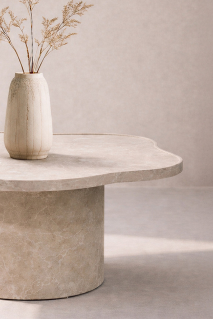 Ilse Soffbord Ø90 Beige