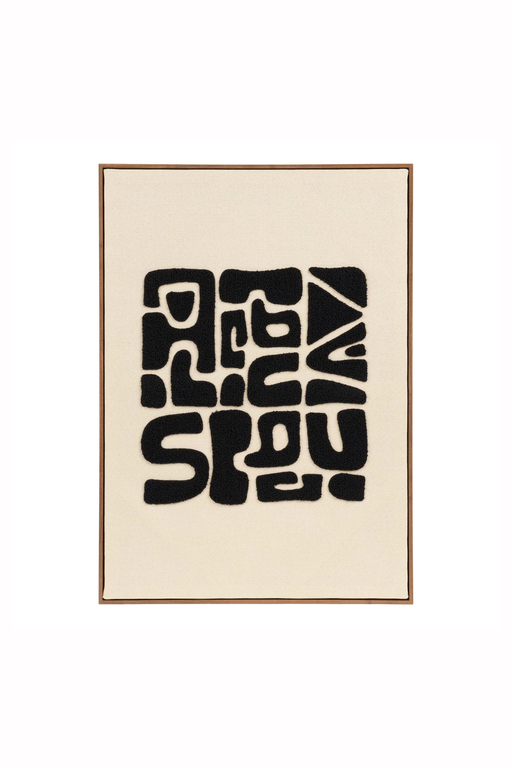 Förhandsboka Tine Tuftad Väggdekoration Beige/svart