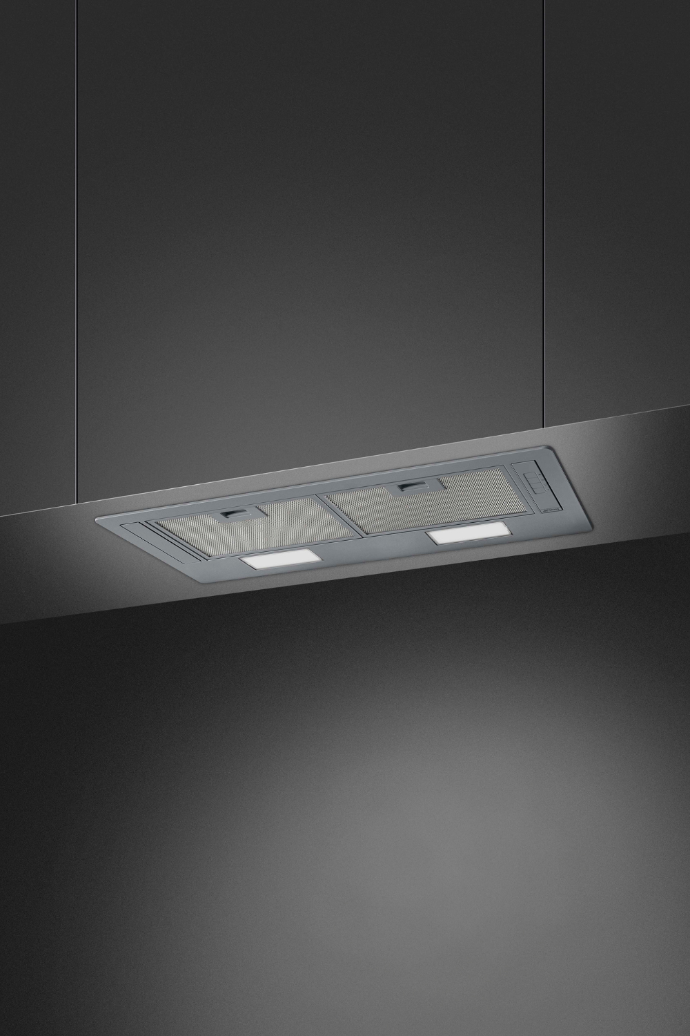 Integrerad köksfläkt 73 cm | Silver