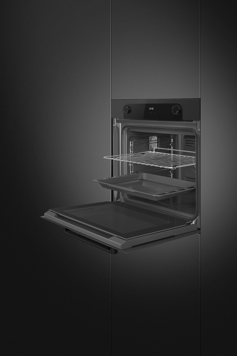 Termoventilerad ugn 60 cm | Svart
