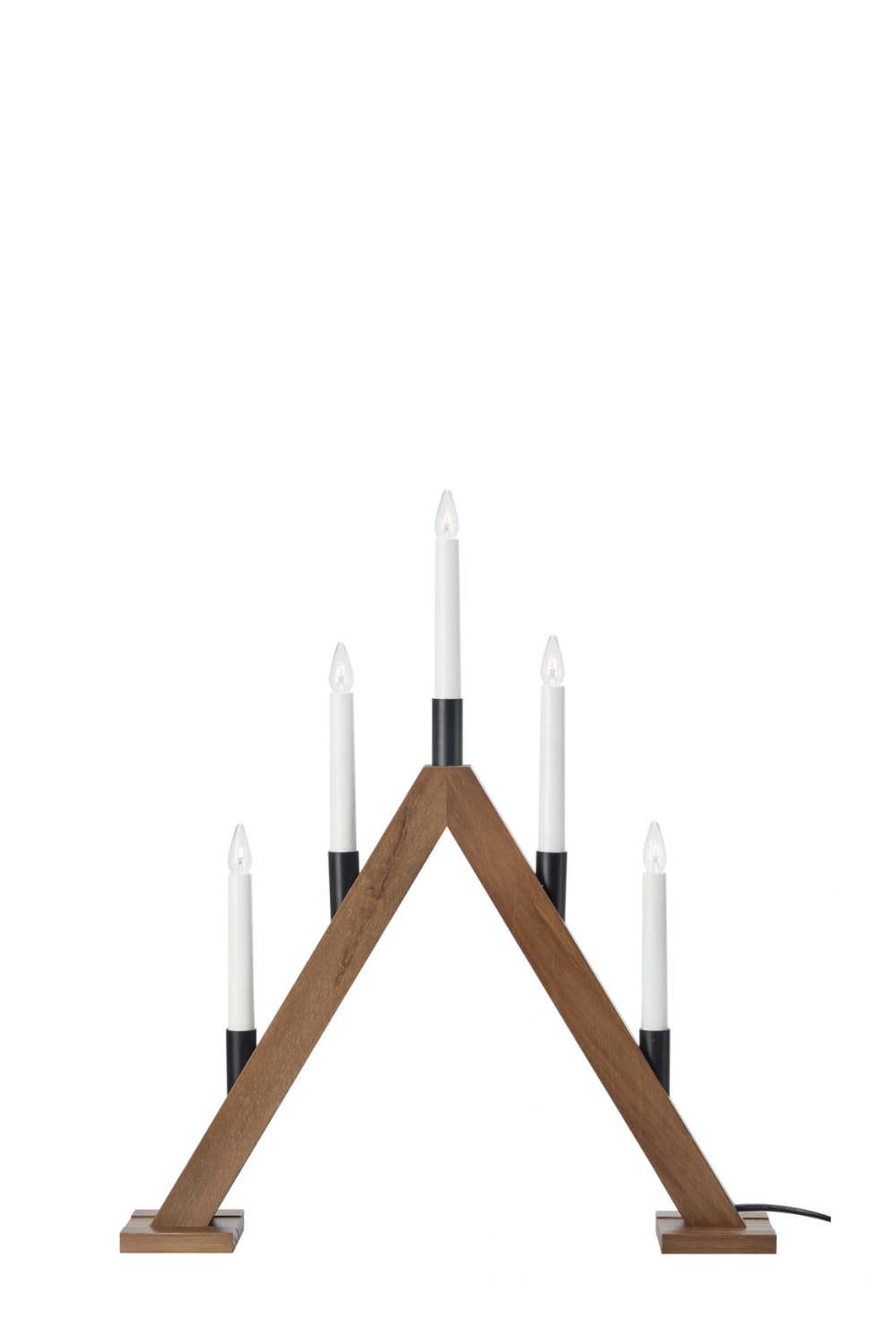 Ember Adventsljusstake Mörkbrun 54 cm