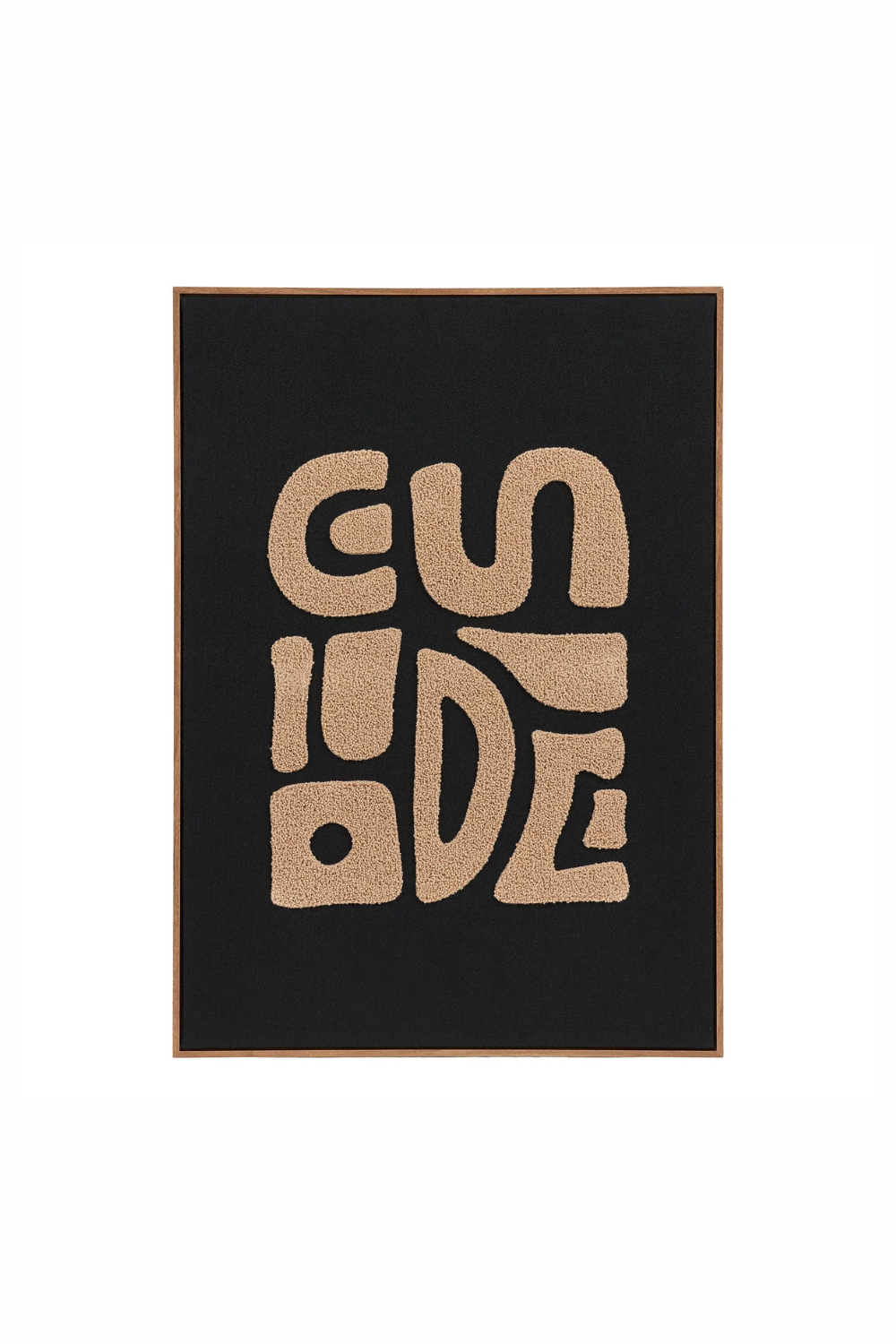 Förhandsboka Tine Tuftad Väggdekoration Svart/beige