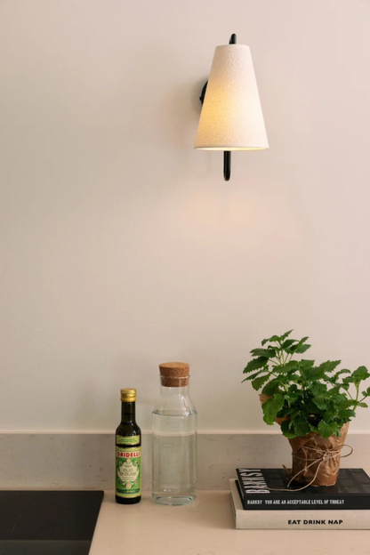 Vägglampa Lou Svart