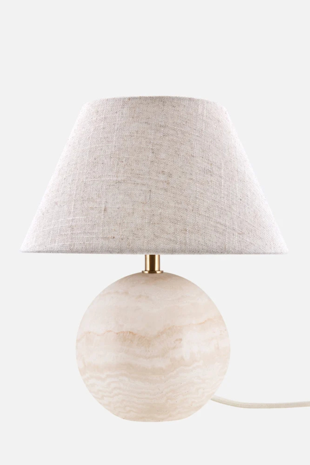 Forbestil Castello Bordlampe Travertin 35cm