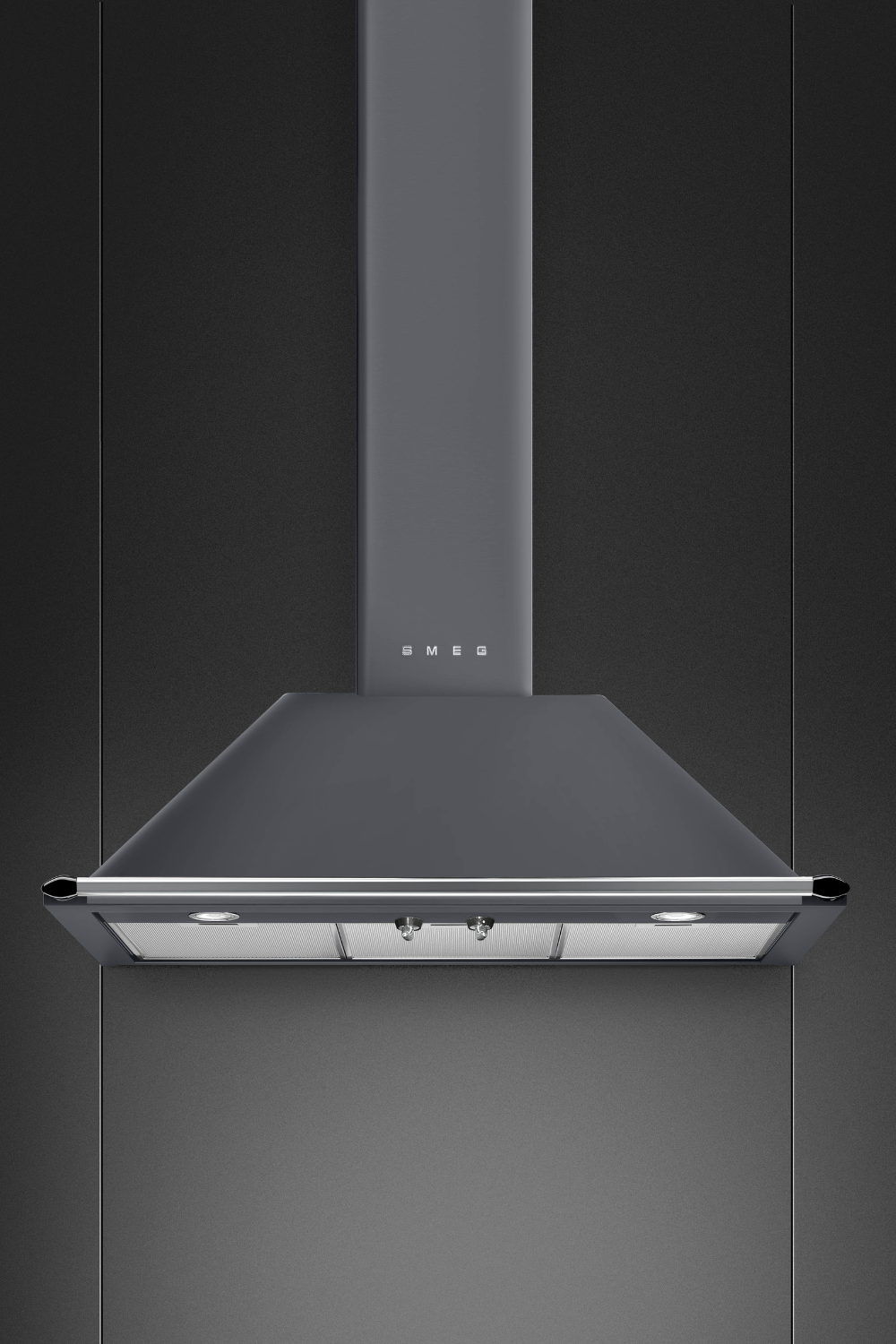 Väggmonterad köksfläkt 90 cm | Slate Grey