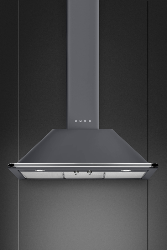 Väggmonterad köksfläkt 90 cm | Slate Grey