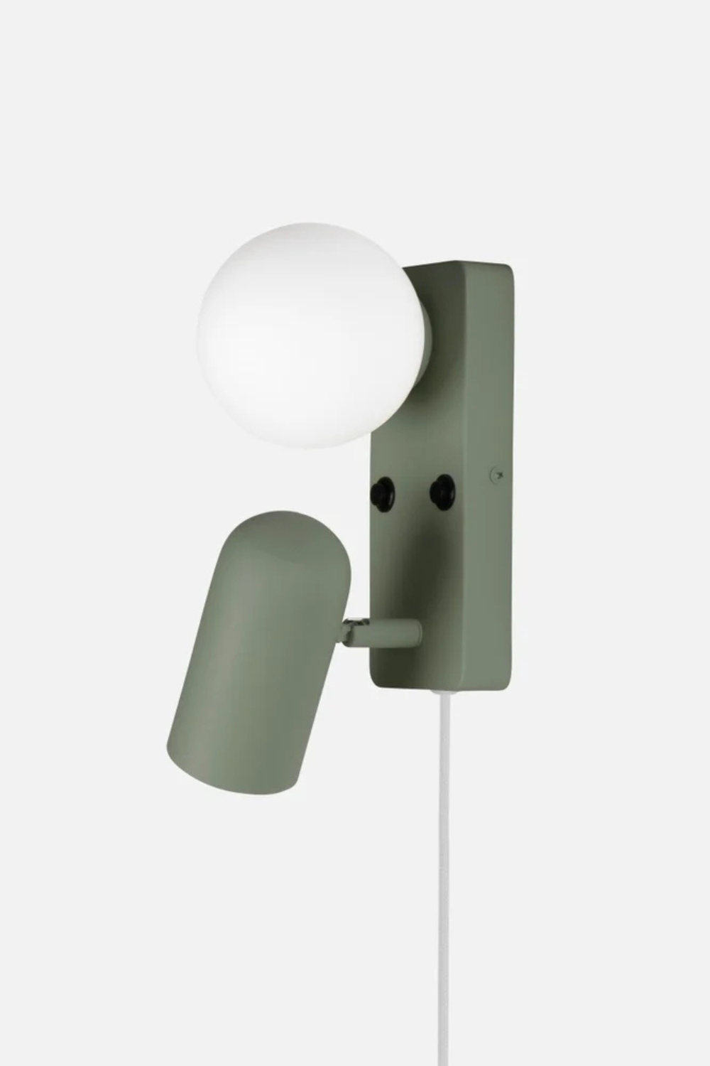 Vägglampa Doppio Mossgrön
