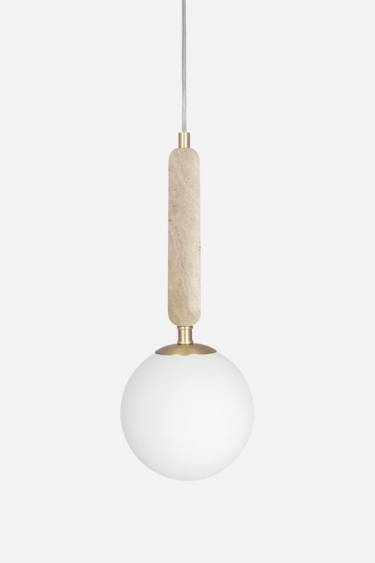 Förhandsboka Torrano Pendellampa Travertin 15cm