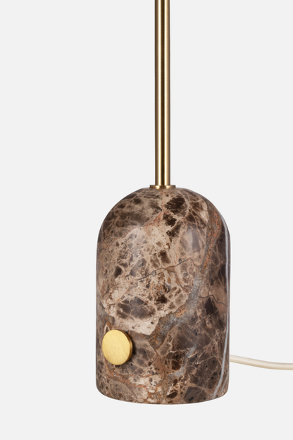 Gino Bordslampa Brun Marmor