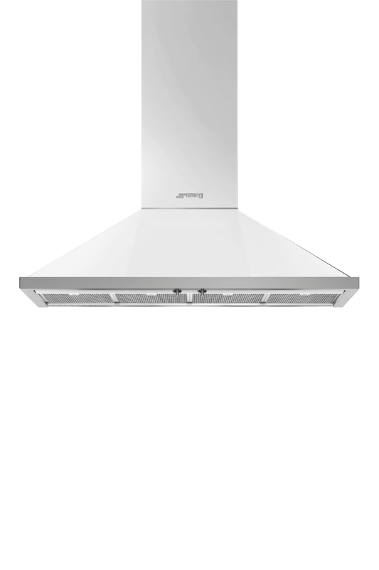 Väggmonterad köksfläkt 120 cm | Vit