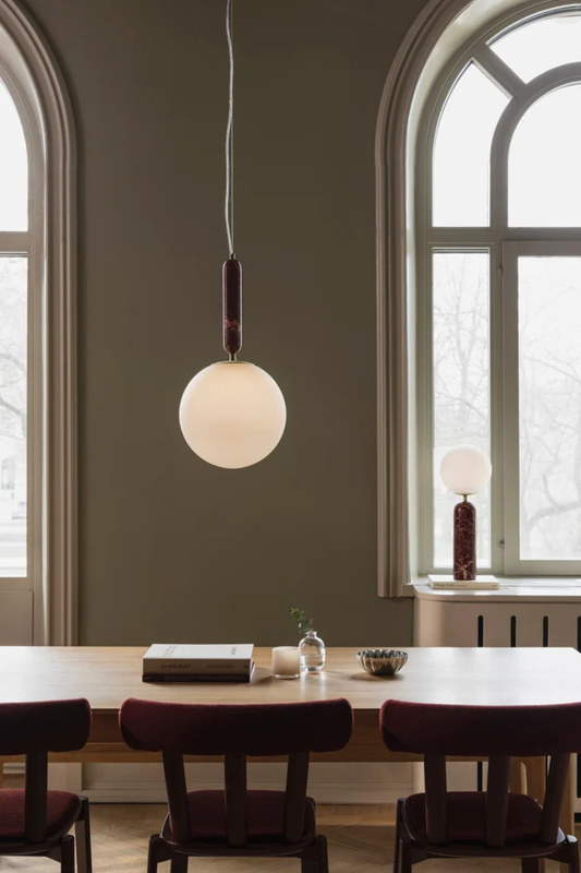 Hanglamp Torrano 30 Rosso Levanto marmer