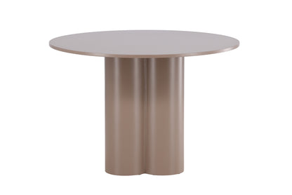 Olivia Round Dining Table Dark Brown