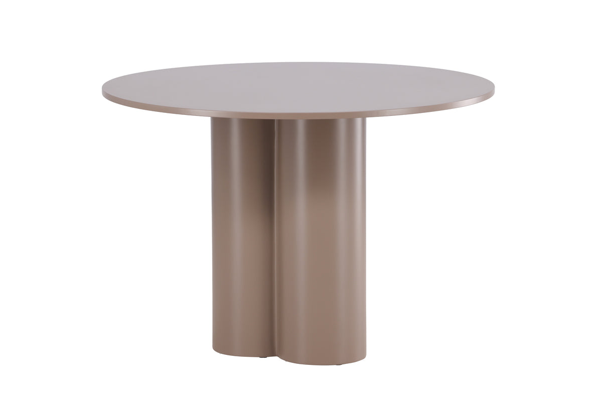 Olivia Round Dining Table Dark Brown
