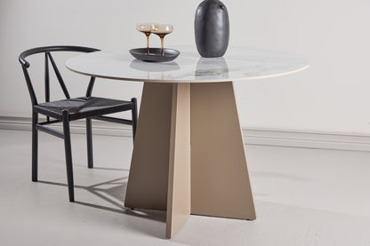 Pre-order Bootcut Round Dining Table Beige