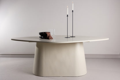 Diamond Ovalt Matbord Beige