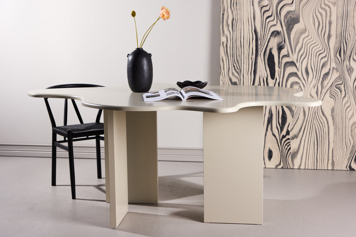 Förhandsboka Flower Ovalt Matbord 190 x 123 Beige