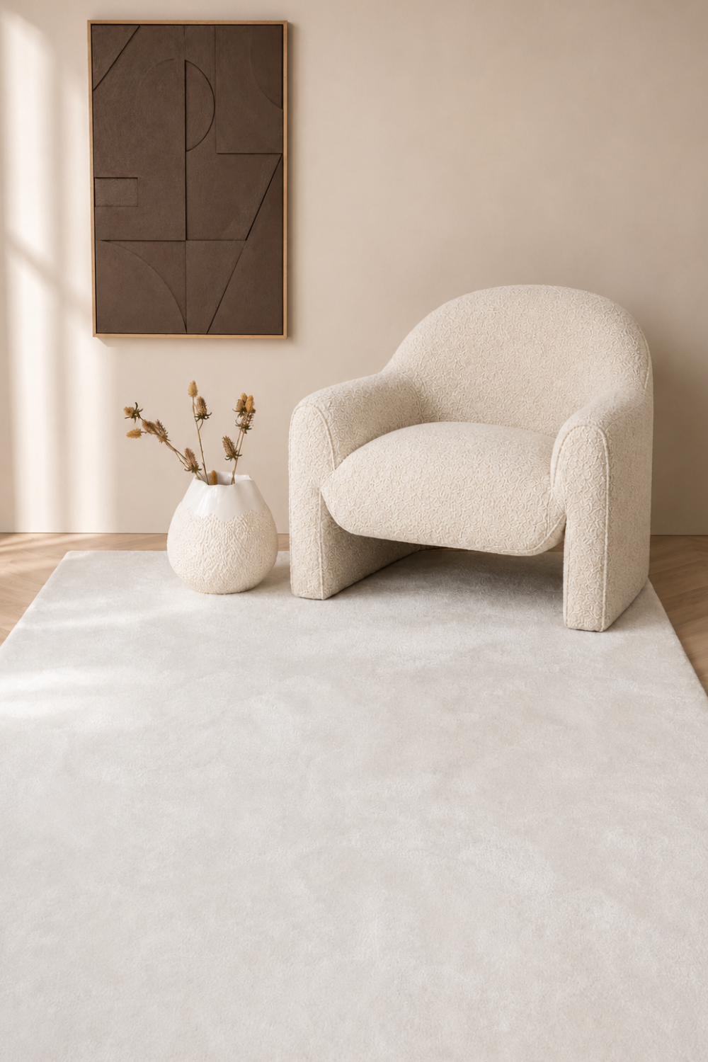 Blanca Rektangulär Matta 230 X 160 Vit