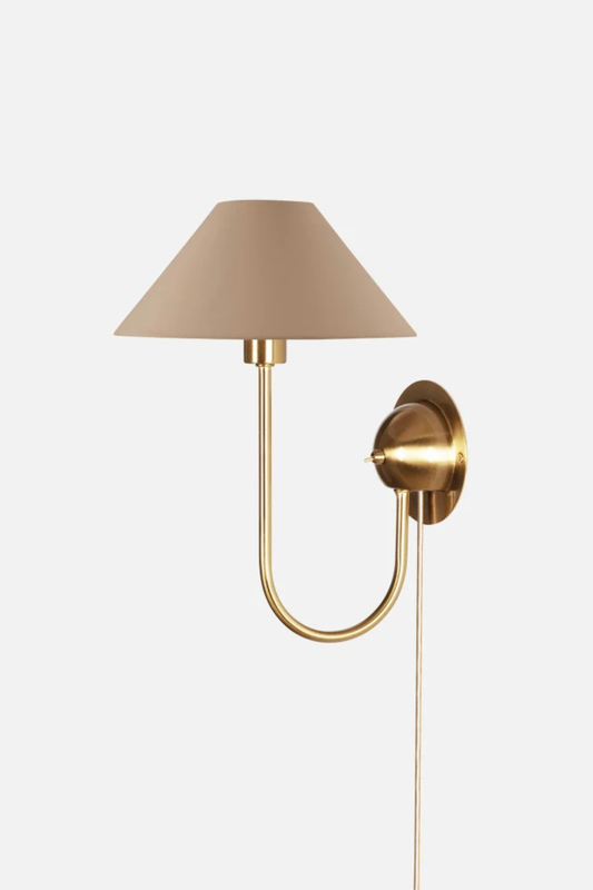 Vägglampa Iris Mocha