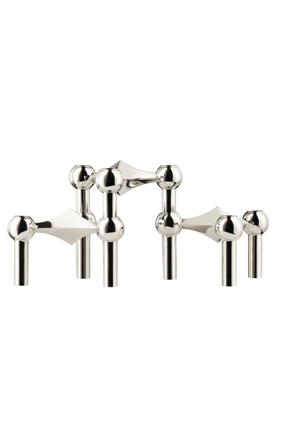 STOFF Nagel ljusstake 3-pack krom