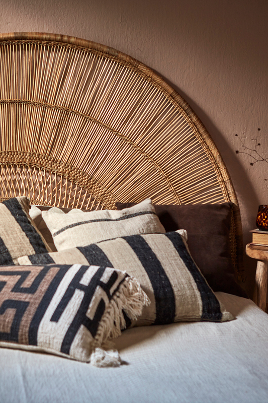 FERNANDO Kuddfodral, Natur/svart/brun 50x50 cm