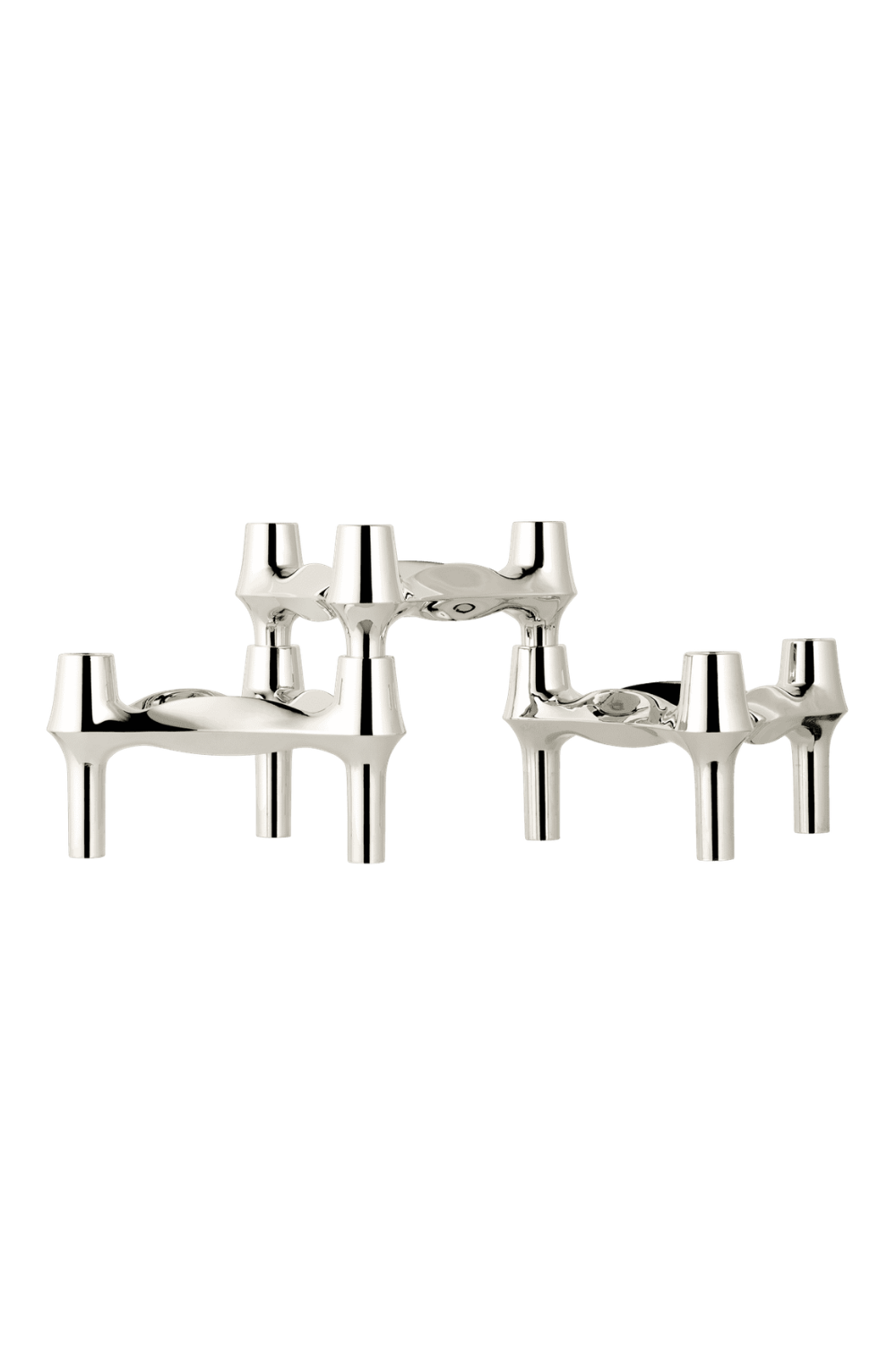 STOFF BMF Ljusstake krom 3-pack
