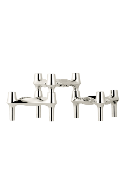STOFF BMF Ljusstake krom 3-pack