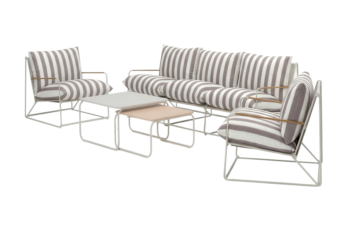Kampanj Palazzo Soffgrupp Beige Randig