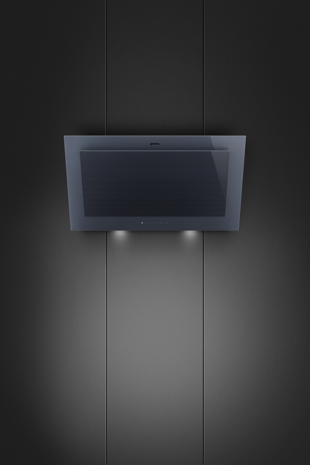 Väggmonterad köksfläkt 90 cm | Neptune Grey