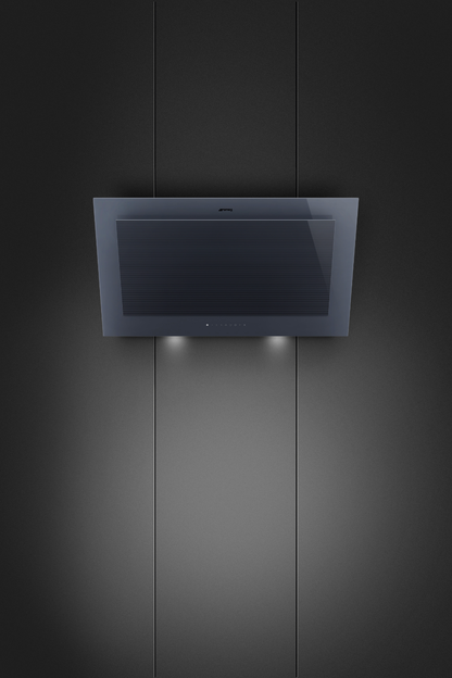 Väggmonterad köksfläkt 90 cm | Neptune Grey