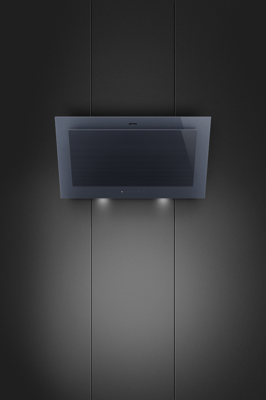 Väggmonterad köksfläkt 90 cm | Neptune Grey