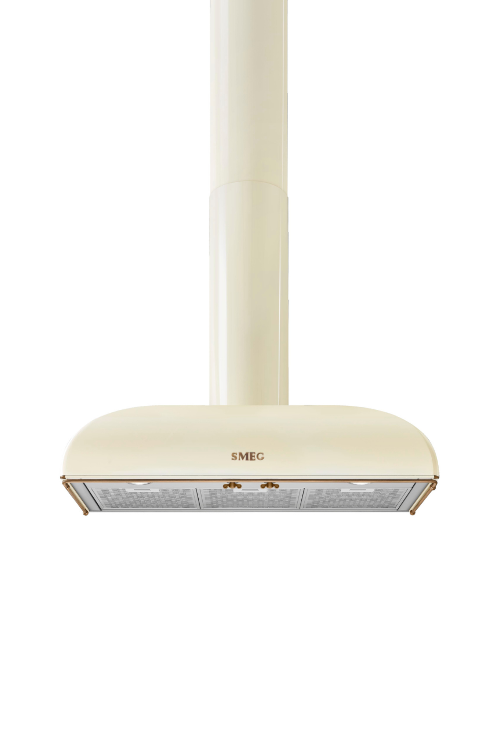 Väggmonterad köksfläkt 90 cm | Creme