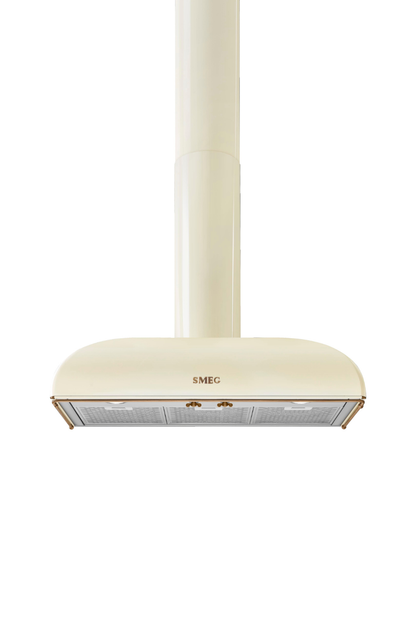 Väggmonterad köksfläkt 90 cm | Creme