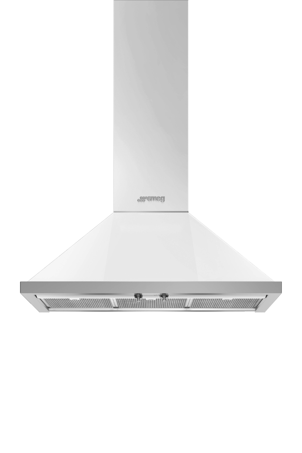 Väggmonterad köksfläkt 90 cm | Vit