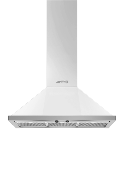 Väggmonterad köksfläkt 90 cm | Vit