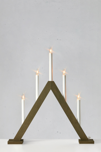 Ariele Advent Candleholder Dark Brown 5 Candles