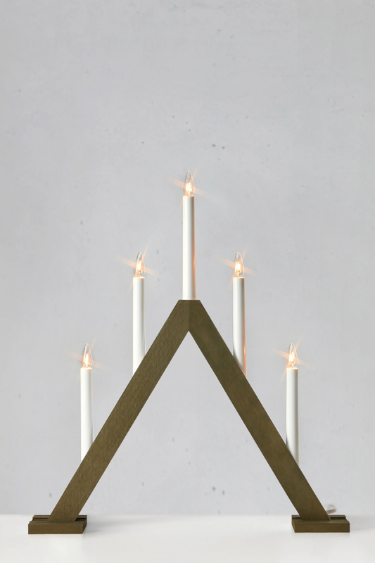 Ariele Advent Candleholder Dark Brown 5 Candles