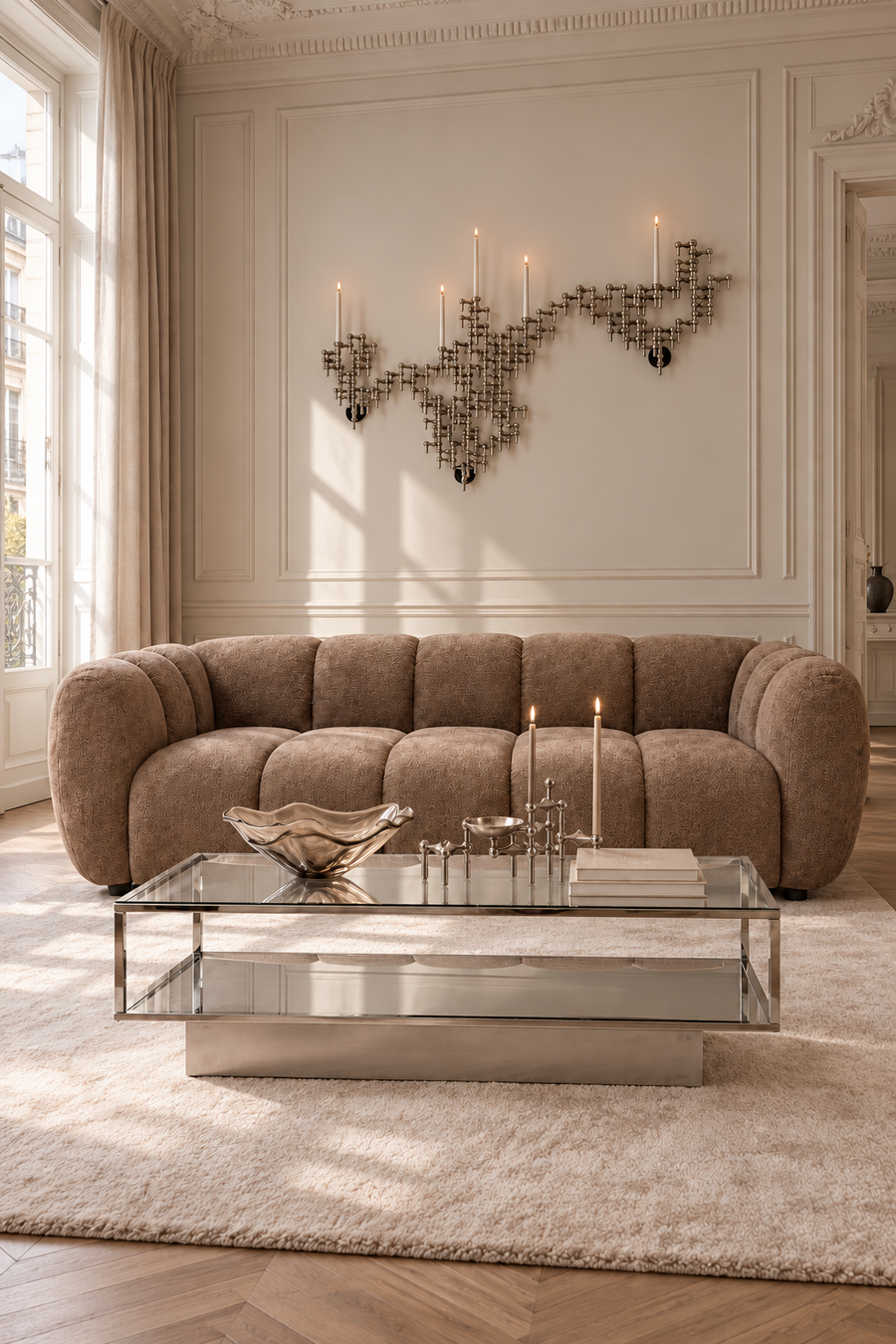 Bobo 3-sits soffa Brun