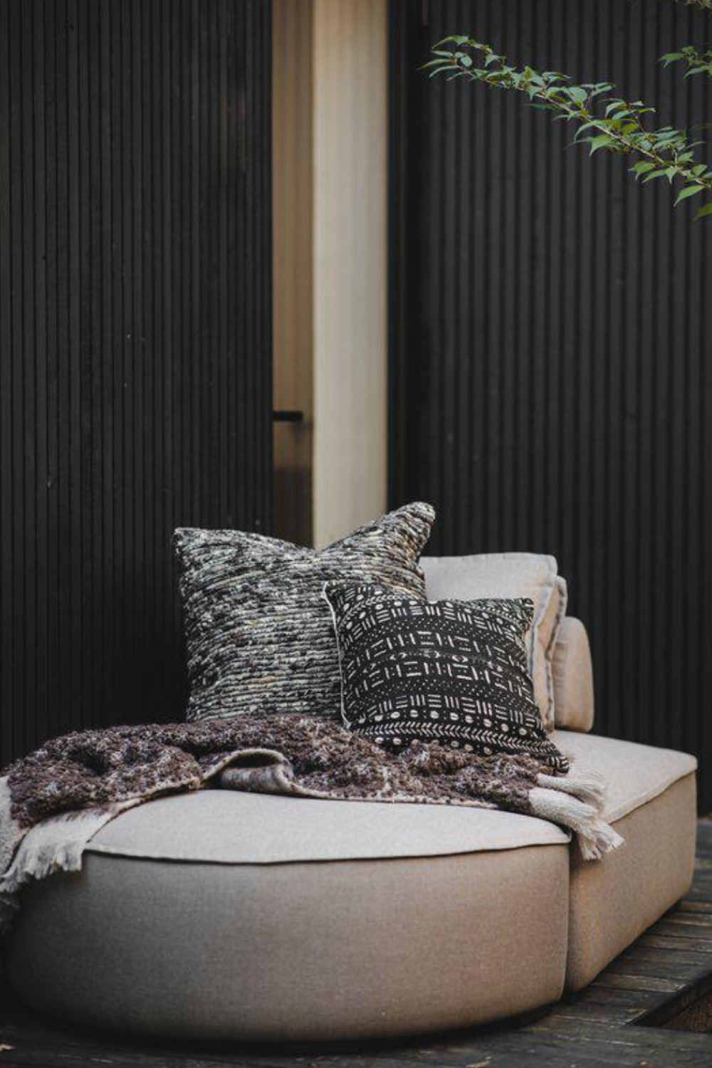 Boucle mohair Throw 125x150 cm