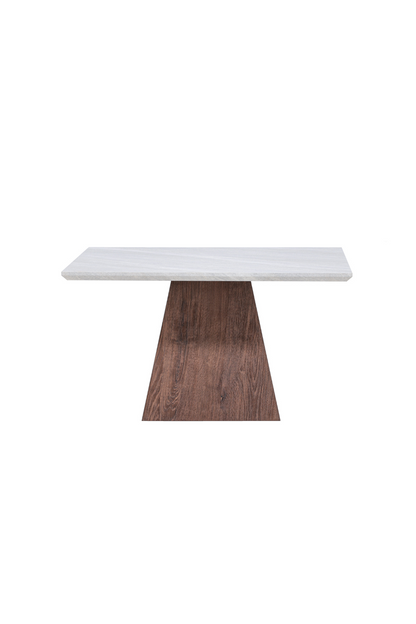 Cael Soffbord 80x80x45 cm - MDF 3D Papper Mocca / Stonelook