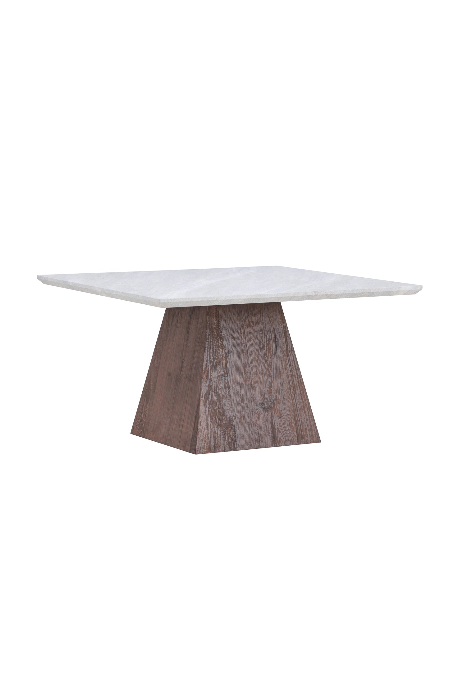 Cael Soffbord 80x80x45 cm - MDF 3D Papper Mocca / Stonelook