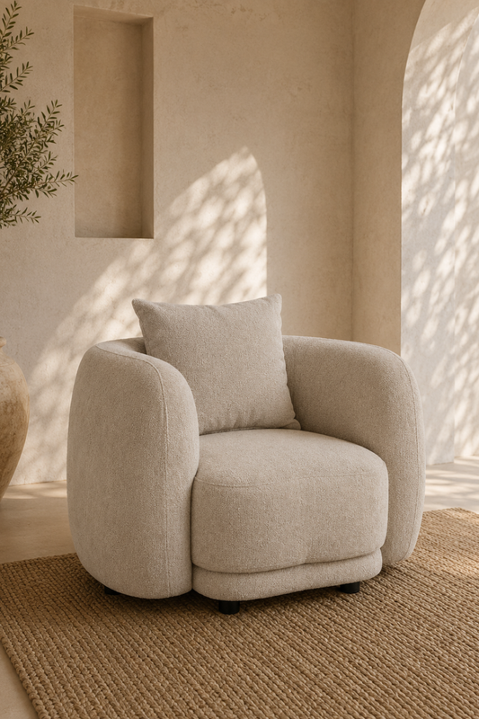 Cielo Fotölj Beige Boucle
