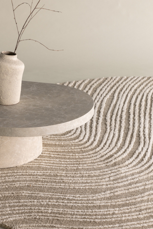 Melle Rundteppiche ⌀200 Beige