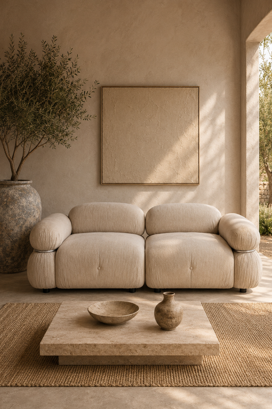 Mika to-personers Sofamodul Beige