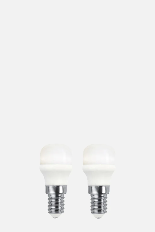 Ljuskälla E14 LED päron 1,4W 2-pack