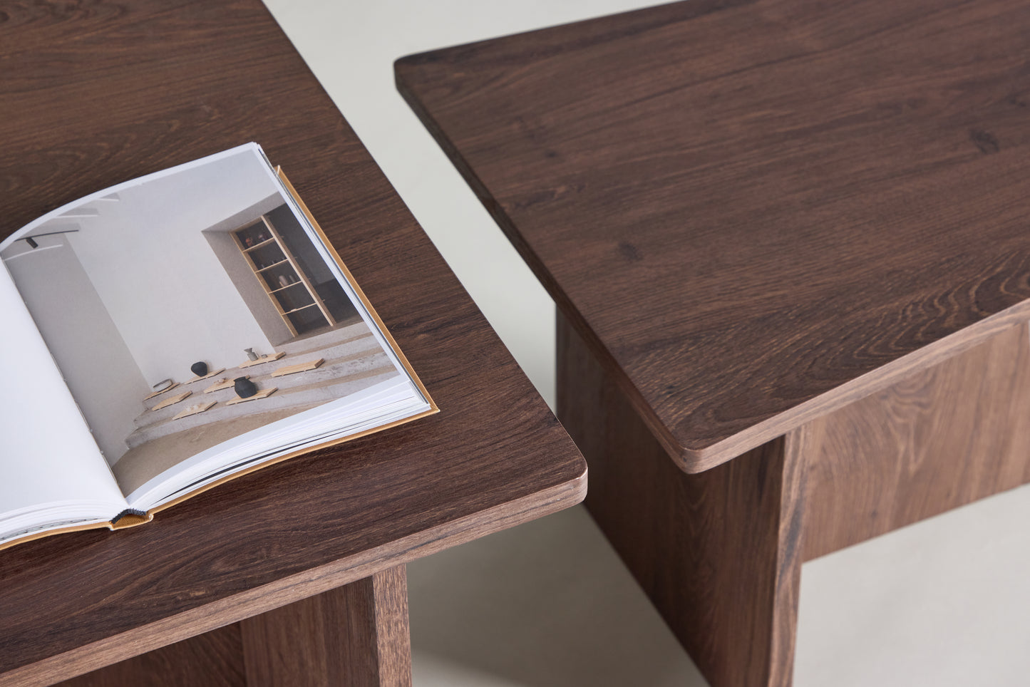 Sala Soffbord 60x45 cm,40x35 cm - MDF med Mocca 3D Paper