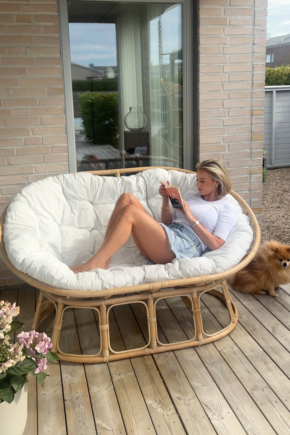 Mamasan Loungefåtölj Natur
